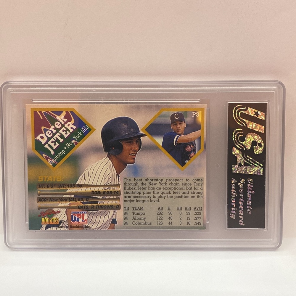 1995 Signature Rookies Derek Jeter #P3 (MISC15) - Picture 4 of 6